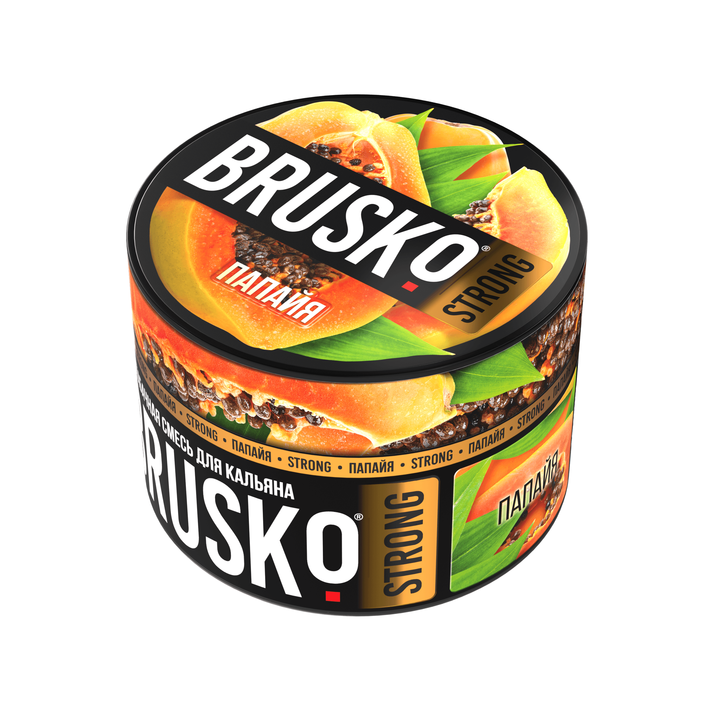 kalyannaya-smes-brusko-strong-papajya-50-gr-1.png Кальянная смесь Brusko Strong "Папайя" 50 гр — изображение 1